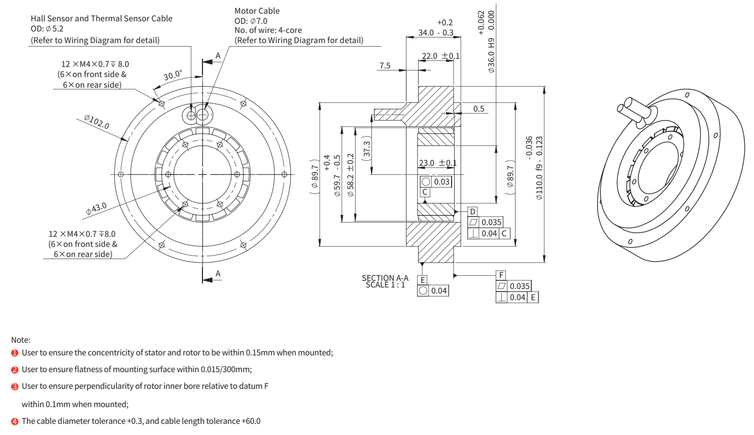 ADR110-P-22（并联） 尺寸图