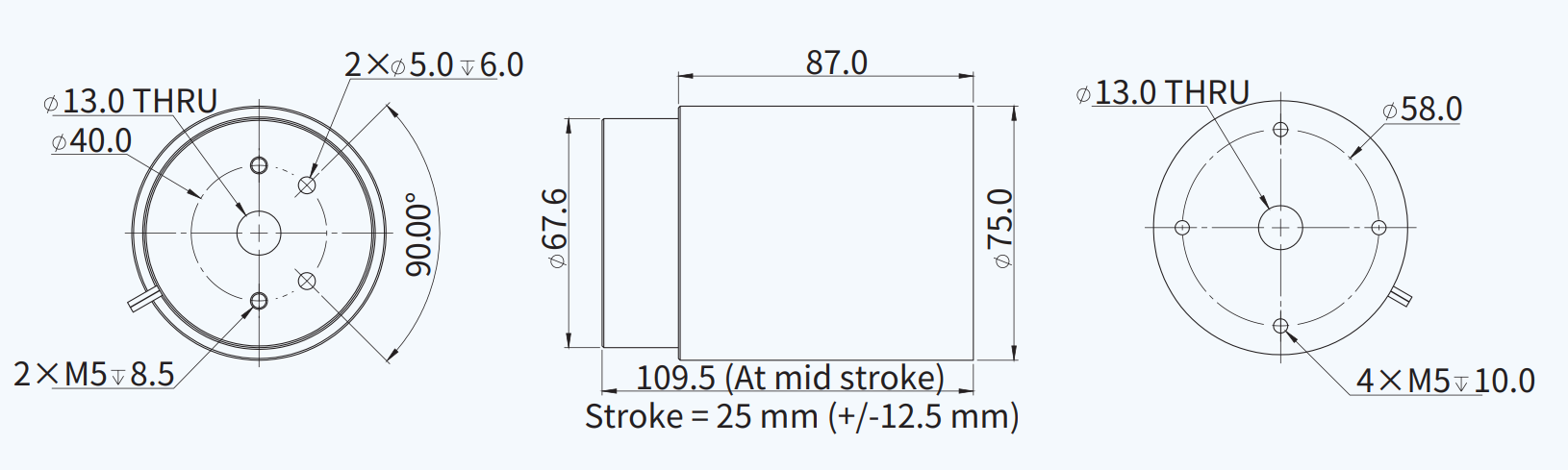 AVM75-HF-25 尺寸图