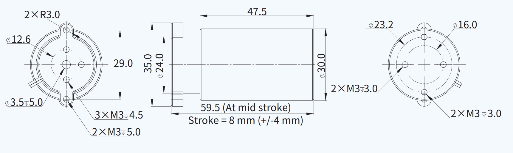 AVM30-HF-8 尺寸图