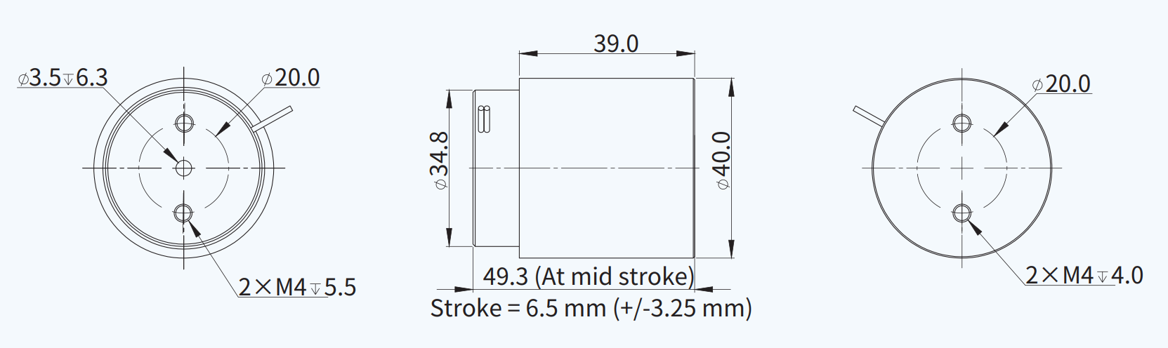 AVM40-HF-6.5 尺寸图