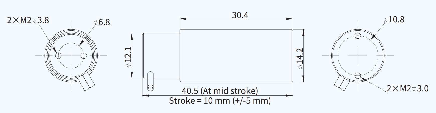 AVM14-HF-10 尺寸图