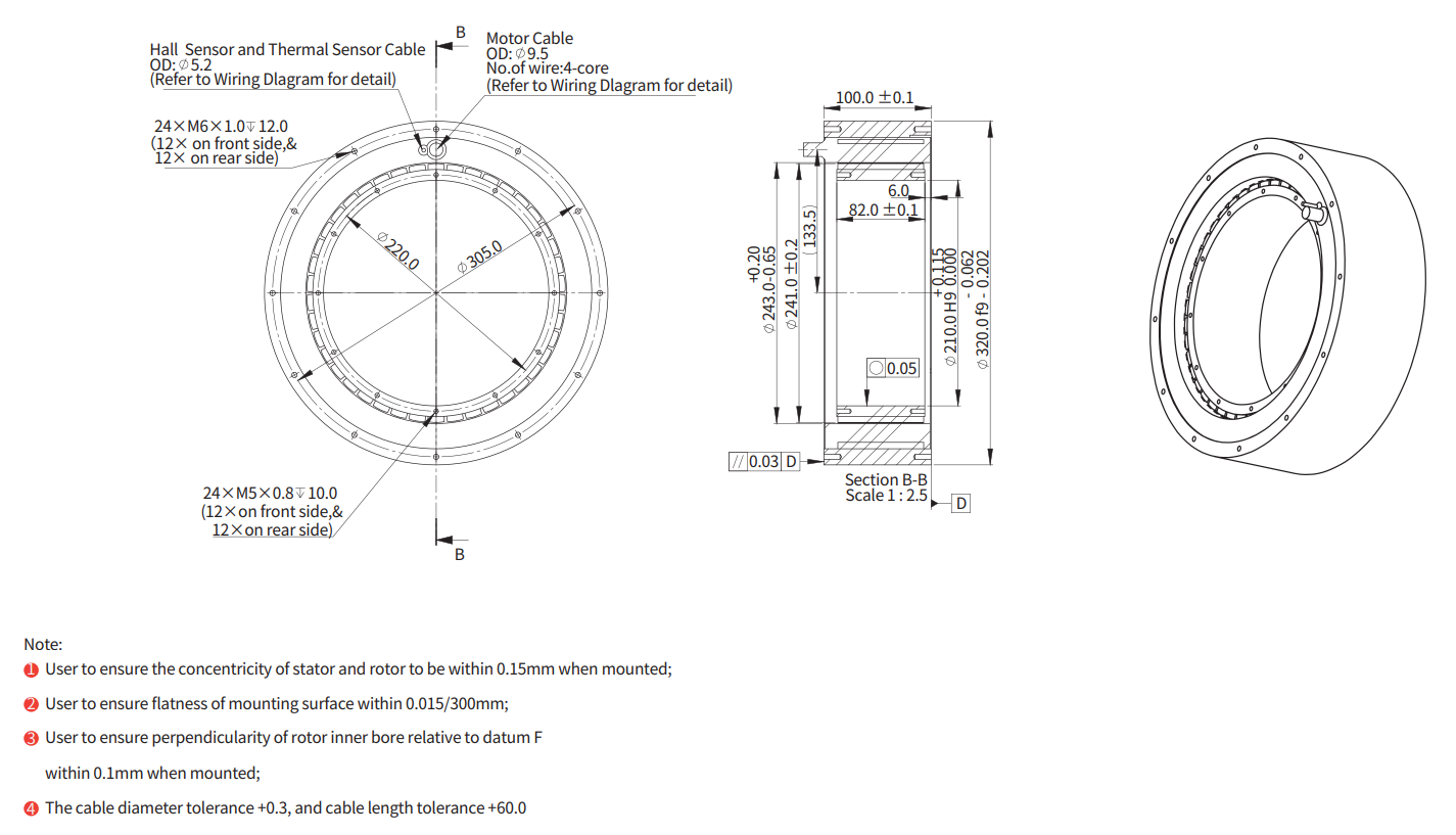 ADR320-P-80（并联） 尺寸图