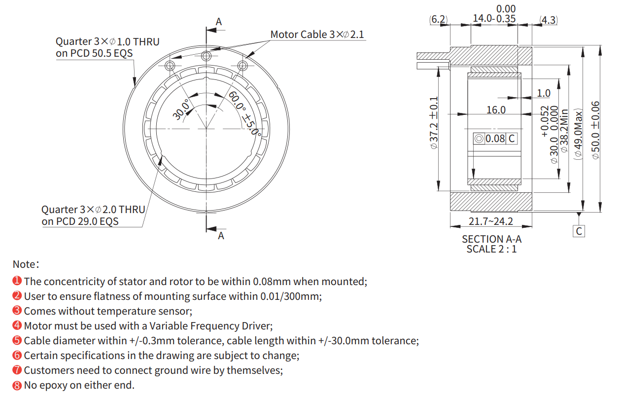 ADR050-T-014（高速） 尺寸图