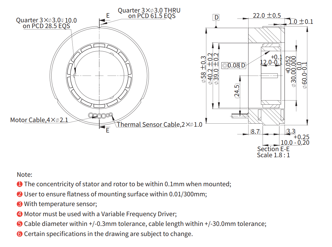 ADR060-F-010（低速） 尺寸图