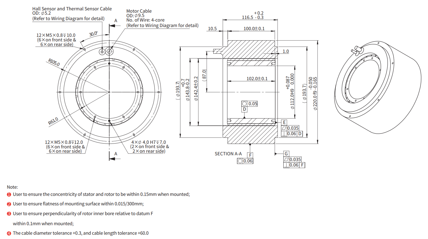 ADR220-P-100（并联） 尺寸图
