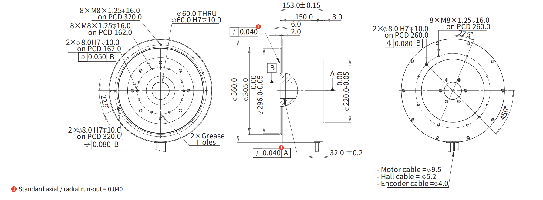 ADR360-A150（并联） 尺寸图