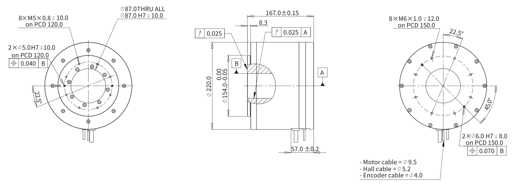 ADR220-B167（串联） 尺寸图