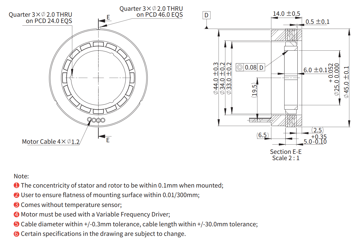ADR045-F-005（高速） 尺寸图