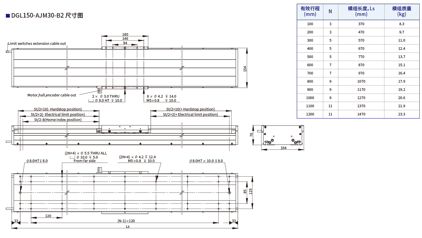 DGL150-AJM30-B2尺寸图