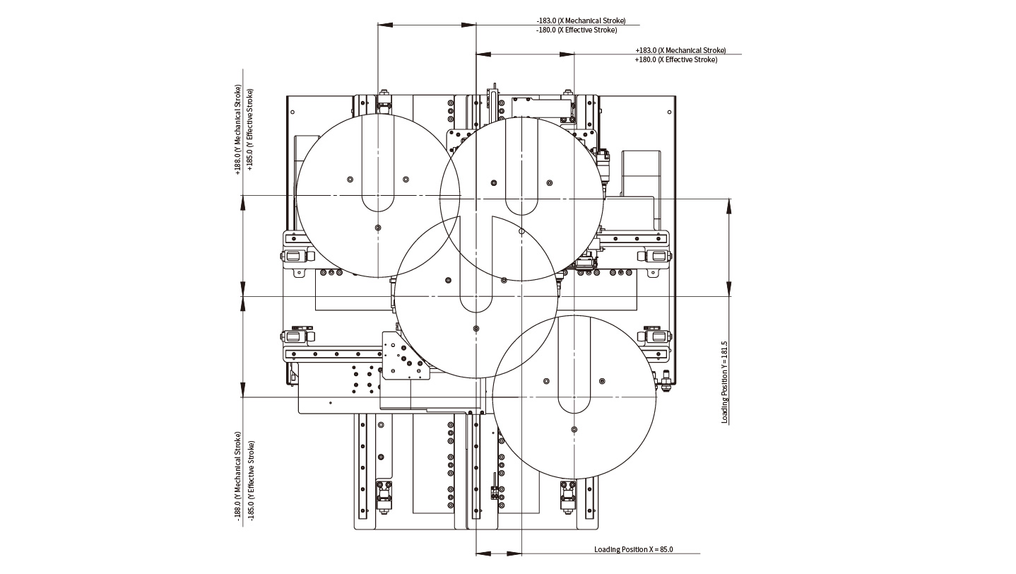 PGS-XYT 行程尺寸图