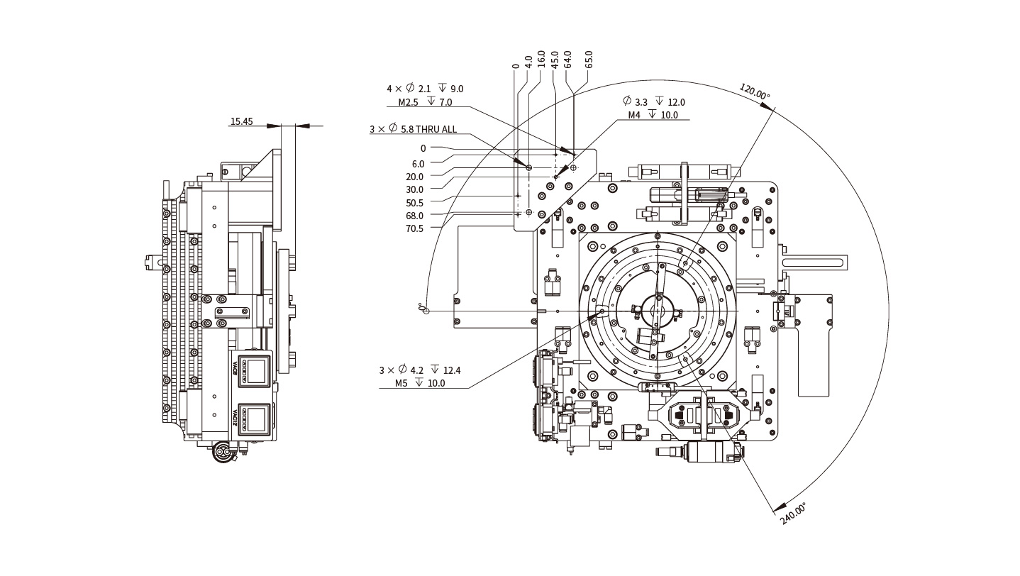 PGS-XYT T轴机械接口图