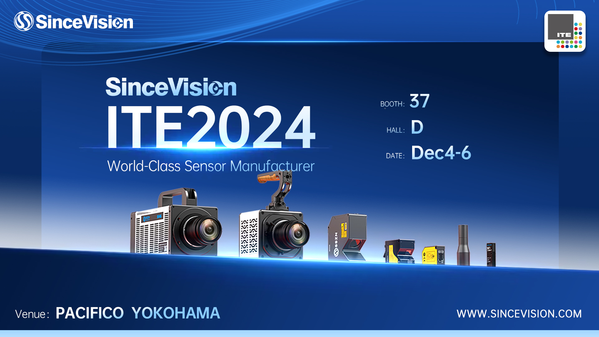 Join SinceVision at ITE 2024 to experience the future of sensor technology