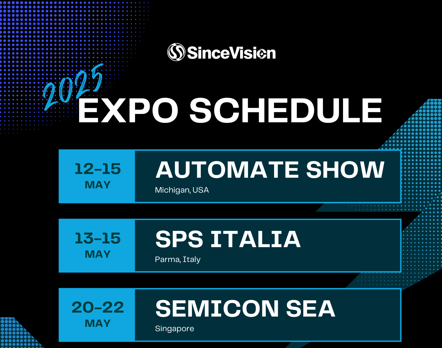 SinceVision Global Event Calender 2025