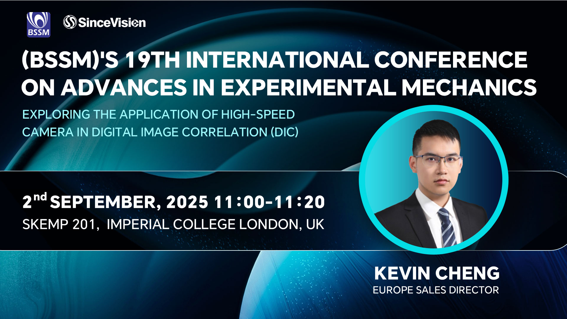 Kevin Cheng to Speak at BSSM&amp;#039;s 19th International Conference on Advances in Experimental Mechanics