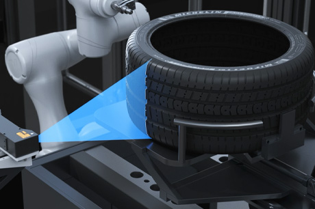 轮胎镶钉视觉引导镶钉